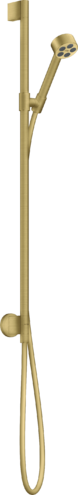 Купить купить душевой набор axor one, с ручным душем, 75 1jet ecosmart, шлифованная медь арт. 48791950