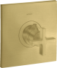 Купить купить термостат axor citterio highflow с крестообразной рукояткой, матовая латунь арт. 39716950