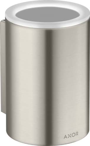 Купить купить стаканчик для зубных щеток axor universal circular настенный, сталь арт. 42804800