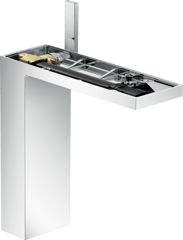 Купить купить смеситель для раковины axor myedition 230 со сливным клапаном push-open без панели, хром арт. 47022000
