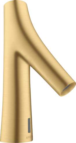Купить купить смеситель для раковины axor starck organic, электронный, без регулировки температуры, питание от сети 230v, шлифованное золото арт. 12174250