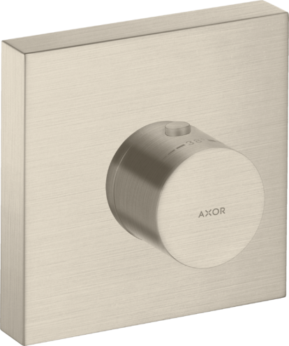 Купить купить термостат axor showersolutions 120/120, скрытого монтажа, квадратный, шлифованный никель арт. 10755820