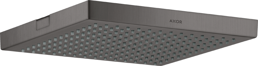 Купить купить верхний душ axor showersolutions 240/240 1jet, потолочный монтаж, шлифованный черный, хром арт. 10924340