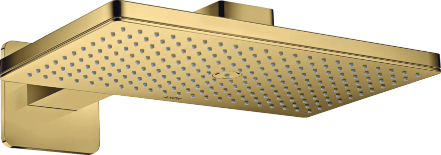 Купить купить верхний душ axor showersolutions 460/300 1jet, с держателем, с розеткой chuveiro fixo 460/300 1jet, полированное золото арт. 35274990