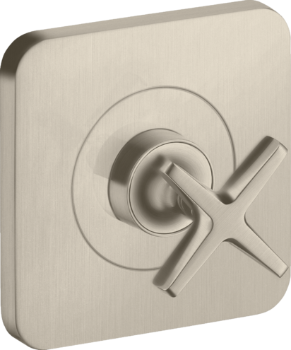 Купить купить запорный вентиль axor citterio e 120/120, скрытого монтажа, матовый никель арт. 36771820