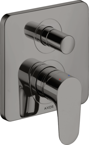 Купить купить смеситель для ванны axor citterio m со встроенной защитной комбинацией en1717, полированный черный, хром арт. 34427330