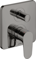 Смеситель для ванны AXOR Citterio M со встроенной защитной комбинацией EN1717, полированный черный, хром арт. 34427330