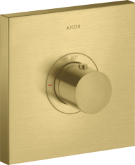 Термостат AXOR ShowerSelect HighFlow, скрытого монтажа, квадратный, матовая латунь арт. 36718950