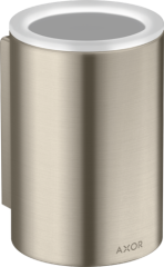 Стаканчик для зубных щеток AXOR Universal Circular настенный, матовый никель арт. 42804820