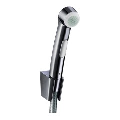 Гигиенический душ 1jet, с держателем и шлангом 125 см, устойчивым к давлению, Axor, полированный черный, хром арт. 32129330