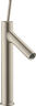 Купить купить смеситель для раковины axor starck 170, однорычажный, с тонкой рукояткой, с не запираемым сливным набором, шлифованный никель арт. 10123820