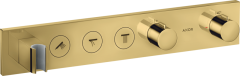 Термостат AXOR ShowerSolutions Select 530/90, для 3 потребителей, скрытого монтажа, полированное золото арт. 18356990