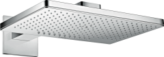 Верхний душ AXOR ShowerSolutions 460/300 2jet, с держателем, с квадратной розеткой, хром арт. 35280000