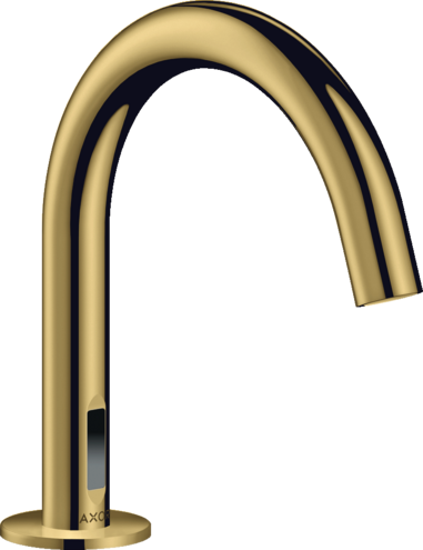 Купить купить смеситель axor uno для раковины электронный с предустановкой температуры, работа от сети 230 v, полированное золото арт. 38010990