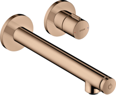 Смеситель AXOR Uno для раковины настенный 221 мм, полированное красное золото арт. 45113300