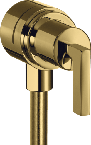 Купить купить шланговое удлинение axor citterio с клапаном обратного тока, с запорным вентилем, с рычаговой рукояткой, полированное золото арт. 39882990