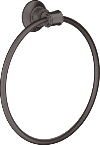 Купить купить полотенцедержатель axor montreux кольцевой матовый черный, хром арт. 42021340
