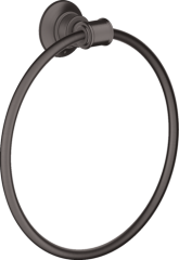 Полотенцедержатель AXOR Montreux кольцевой матовый черный, хром арт. 42021340