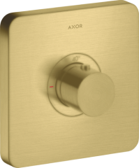 Термостат AXOR ShowerSelect HighFlow, скрытого монтажа, softsquare, матовая латунь арт. 36711950