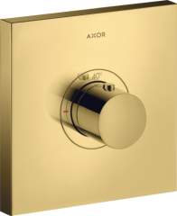 Термостат AXOR ShowerSelect HighFlow, скрытого монтажа, квадратный, полированное золото арт. 36718990