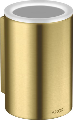 Купить купить стаканчик для зубных щеток axor universal circular настенный, матовая латунь арт. 42804950