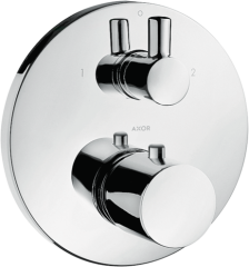 Термостат AXOR Uno с запорным/переключающим вентилем, хром арт. 38720000