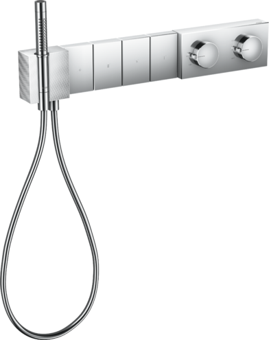 Купить купить модуль термостата axor edge 610/100 для 4 потребителей скрытого монтажа с алмазной огранкой, хром арт. 46721000