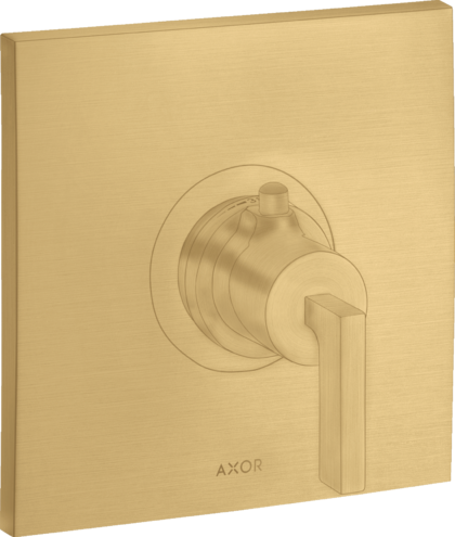 Купить купить термостат axor citterio highflow с рычажной рукояткой, матовое золото арт. 39711250