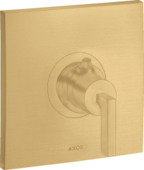Термостат AXOR Citterio Highflow с рычажной рукояткой, матовое золото арт. 39711250