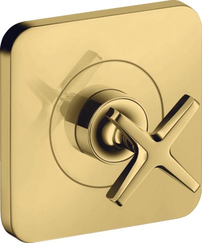 Купить купить запорный вентиль axor citterio e 120/120, скрытого монтажа, полированное золото арт. 36771990