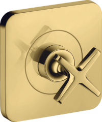 Запорный вентиль AXOR Citterio E 120/120, скрытого монтажа, полированное золото арт. 36771990