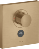 Купить купить термостат axor showerselect highflow, для 1 потребителя, с клапаном для ручного душа, скрытого монтажа, квадратный, матовая бронза арт. 36716140
