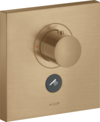 Термостат AXOR ShowerSelect HighFlow, для 1 потребителя, с клапаном для ручного душа, скрытого монтажа, квадратный, матовая бронза арт. 36716140