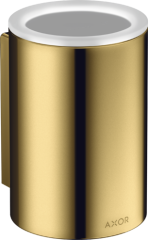 Стаканчик для зубных щеток AXOR Universal Circular настенный, полированное золото арт. 42804990
