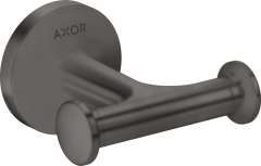 Двойной крючок AXOR Universal Circular, матовый черный, хром арт. 42812340