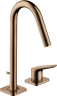 Купить купить смеситель для раковины axor citterio m на 2 отверстия , 160, со сливным гарнитуром, полированное красное золото арт. 34132300