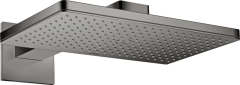 Верхний душ Axor ShowerSolutions 460/300 1jet, с держателем, с квадратной розеткой, полированный черный, хром арт. 35278330