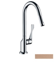 Смеситель для кухни AXOR Citterio 250, с вытяжным душем, матовое красное золото арт. 39835310