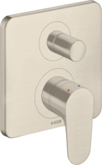 Смеситель для ванны AXOR Citterio M со встроенной защитной комбинацией EN1717, матовый никель арт. 34427820