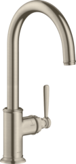 Смеситель для кухни Axor Montreux 260, однорычажный, с поворотным изливом, шлифованный никель арт. 16580820