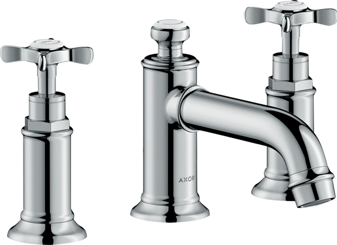 Купить купить смеситель для раковины axor montreux на 3 отверстия, 30, с крестообразными рукоятками, хром арт. 16536000