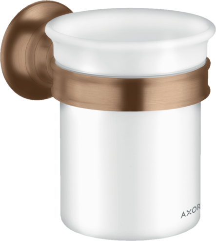 Купить купить стаканчик для зубных щеток axor montreux матовое красное золото арт. 42134310