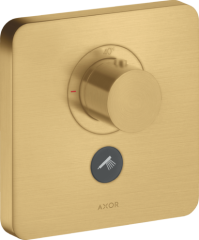 Термостат AXOR ShowerSelect HighFlow, для 1 потребителя, с клапаном для ручного душа, softsquare, матовое золото арт. 36706250