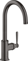 Смеситель для кухни Axor Montreux 260, однорычажный, с поворотным изливом, шлифованный черный, хром арт. 16580340