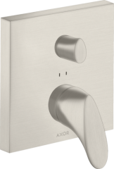 Смеситель для ванны Axor Starck Organic, однорычажный, скрытого монтажа, со встроенной защитной комбинацией EN1717, сталь арт. 12416800