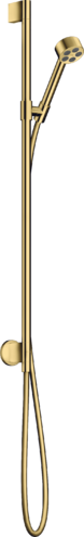 Купить купить душевой набор axor one, с ручным душем, 75 1jet ecosmart, полированное золото арт. 48791990