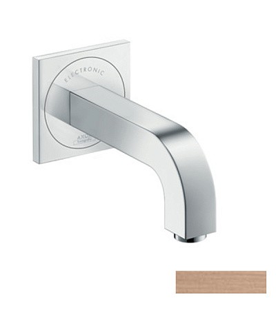 Купить купить электронный смеситель настенный axor citterio с изливом 161 мм, матовое красное золото арт. 39117310