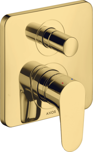Купить купить смеситель для ванны axor citterio m со встроенной защитной комбинацией en1717, полированное золото арт. 34427990
