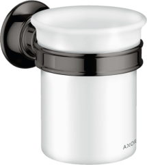 Стаканчик для зубных щеток AXOR Montreux полированный черный, хром арт. 42134330