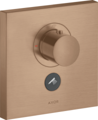 Термостат AXOR ShowerSelect HighFlow, для 1 потребителя, с клапаном для ручного душа, скрытого монтажа, квадратный, матовое красное золото арт. 36716310
